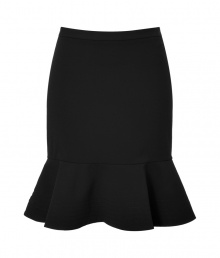 The perfect separate for dressing up for cocktails, DKNYs mermaid skirt guarantees a chic, feminine polish to your look - Hidden back zip, ruffled mermaid hemline - Fitted silhouette - Team with feminine tops and statement accessories