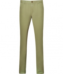 Achieve effortless style in these must-have pants from Closed - Button and zip closure, belt loops, off-seam pockets, back welt pockets with button, slim fit - Pair with a breezy button down, a V-neck cardigan, and trainers