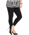 Ankle zips lend an edgy feel to Style&co.'s plus size leggings-- pair them with the season's hottest tunics!