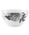 Subdued in shades of gray, the vivacious florals of Moonlit Garden dinnerware adorn this sleek white all-purpose bowl with modern romance. In durable Lenox porcelain. Qualifies for Rebate