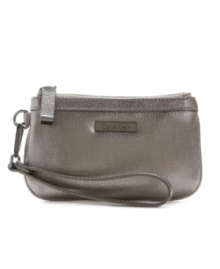 Grab the wristlet purse by Calvin Klein to carry just the essentials or stash within handy reach inside a larger bag.