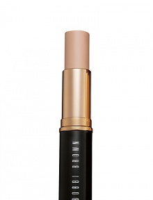 As featured in InStyle magazine's Best Beauty Buys. Bobbi's innovative stick, designed for portability and adjustable coverage. Easy to apply and blend all over the face or just where you need it. Available in a range of skin tone-correct shades to warm and flatter the complexion. For all skin types, except very oily. 