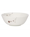 A flourish of thistles and starkly elegant vines add natural charm to this serving bowl. The perfect collection for everyday to formal dining, Flourish dinnerware goes easily from oven to table to dishwasher. Qualifies for Rebate