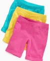 Brighten up her day with a pair of these fun knit bermuda shorts from So Jenni.