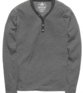 Complete your casual look with this long-sleeved henley from American Rag.