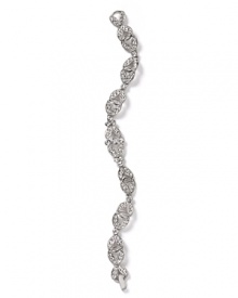 Finish your soiree-perfect look with this vintage-inspired pave bracelet from Carolee Lux.