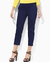 Rendered in sleek stretch twill, Jodie pants are crafted with a slim, cropped leg for modern style.