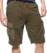 Get a leg up on classic warm-weather style with these cargo shorts from Wear First.