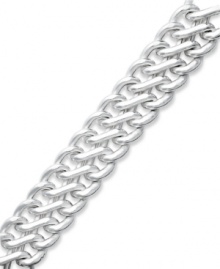 Trendy and chic. Giani Bernini's woven mesh bracelet is a must for every girl's jewelry collection. Set in sterling silver. Approximate length: 7 inches.