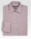 Classic check print cotton dress shirt in a fitted silhouette.ButtonfrontCottonDry cleanMade in Italy