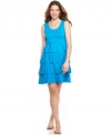 Keep it simple this summer -- wear Style&co.'s unfussy ruffled jersey dress with jeweled sandals for extra sparkle!