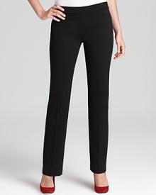 With a hint of stretch and a clean silhouette, these sleek T Tahari pants lend effortless polish to your workweek repertoire.