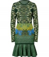 Work an eye-catching edge into your fashion-forward knitwear collection with Mary Katrantzous intarsia knit camo bow dress, perfect for amping up for dressy daytime looks - Rounded neckline, long sleeves, form fitting - Pair with bright accessories and chunky statement jewelry