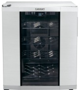 Whether it's red, white, or bubbly, you'll taste the difference when you pour a bottle from Cuisinart's elegant wine cellar. It delivers whisper-quiet, thermoelectric cooling to keep your collection at just the right temperature. Three-year limited warranty. Model CWC-1600.