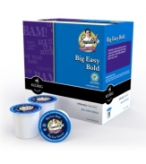 Get the unbelievably fresh flavor of your favorite coffee without the wait! This case of Keurig K Cups holds 108 servings of chef Emeril Lagasse's Big Bold Easy coffee -- a thick, hearty and aromatic blend made with at least 50% rainforest alliance certified beans.