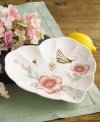 Share your love of nature. In elegant white porcelain with a scalloped edge and sweet springtime motif, the Butterfly Meadow heart dish accents tables with irresistible charm. Qualifies for Rebate