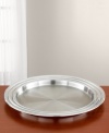 A regal display for hors d'oevres or cocktails, this handsome, 18/10 polished stainless steel tray features your favorite delights in a most elegant fashion. The alabaster-smooth surface makes for an effortless clean-up. Qualifies for Rebate