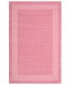 In playful pink, this charming rug will warm up any space in your home. A distinctive center grid gives the rug a delightful texture while coordinating well with casual and modern interiors. Hand-tufted of wool for premium softness and durability.