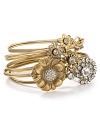 Elizabeth Cole 24 Karat Gold Bracelet Set