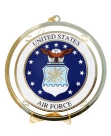 Former and current personnel of United States Air Force are very proud of the fact that the USAF is the most sophisticated air force in the world. And to honor their proud tradition, hang this golden ornament to salute their service to the nation.