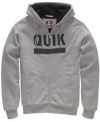 Keep it quick. This Quiksilver hoodie gets you ready in a moment -- just pull it on and go.