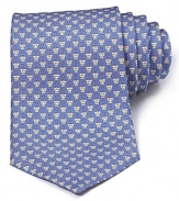 This classic, refined tie from Salvatore Ferragamo is a real treat in lavish silk.