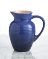 Keep the chill of your drinks longer with a stain- and absorption-resistant stoneware pitcher that is the ideal companion for wines and acidic drinks, offering a wide pouring spout and oversized handle for an effortless pour that allows fruit and ice to pass through unhindered. Limited lifetime warranty.