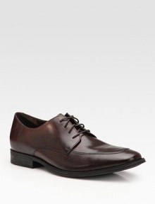 Hand-burnished calfskin leather dress shoes with patented Nike Air technology for all-day comfort and on-your-feet ease. Leather lining Padded insole Rubber sole Imported 