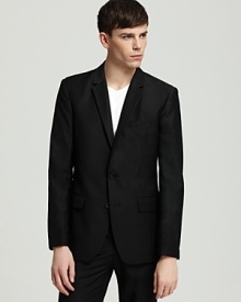 Shades of Grey by Micah Cohen 2-Button Notch Lapel Blazer