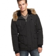 Gear up for the brisk weather to come. This Kenneth Cole jacket will be your seasonal staple.