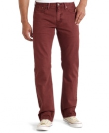 Add a pop of color to your denim collection with these slim twill jeans from Levi's.