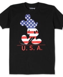 Pile on the patriotism with this graphic t-shirt from Hybrid.