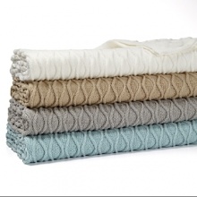 Hudson Park Ogee Knit Throw, 50 x 70