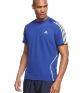 Get up to speed. Stay at peak performance with advanced ClimaLite technology in this t-shirt from adidas.