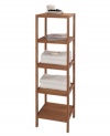 Take your organization to new heights with the Eco 5-shelf tower. Featuring hand-crafted, eco-friendly bamboo wood for decorative and functional storage perfect for the bath or any room in your home. Easy assembly, hardware included.