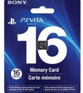 Enjoy all of your digital entertainment with the 16GB PlayStation®Vita System Memory Card. Store your game saves, PSN downloads, and personal media on this memory card.