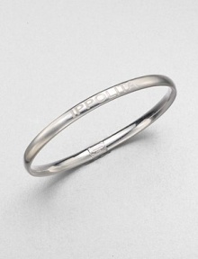 From the Scultura Collection. Sleek sterling silver style with a subtle signature logo. Sterling silverDiameter, about 2.5Slip-on styleImported 