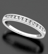 For the moments that are extra special. 14k white gold ring with round-cut diamonds (1/4 ct. t.w.).