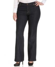 MICHAEL Michael Kors' plus size boot cut jeans are definite must-haves for modern and versatile style.