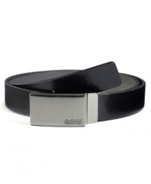 Don't over-think your morning rotation, this smooth reversible belt from Kenneth Cole quickly complements any look for the office.