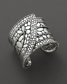 From the Kali collection, a sterling strap cuff inspired by molten lava, designed by John Hardy.