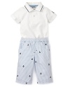 Hartstrings Infant Boys' Collared Bodysuit & Pant Set - Sizes 0-12 Months