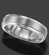 Eternally stylish. This smooth ring by Triton is crafted in tungsten carbide. Measuring 6 millimeters wide and made of highly scratch-resistant material, this comfort fit band makes ring-wearing easy. Sizes 8-15.