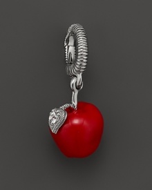 Judith Ripka Sterling Silver Apple Charm