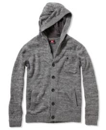 Add some swagger to your layered look with this hooded sweater from Quiksilver.