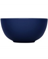 With a minimalist design and unparalleled durability, the Teema serving bowl makes preparing and serving meals a cinch. Featuring a sleek profile in glossy blue porcelain by Kaj Franck for Iittala.