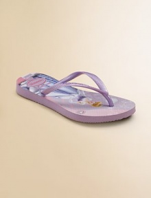 Everyone's favorite flip flops, now for your little one, gets an update with a fantastical Disney princess print and thin straps for added comfort and style.Slip-on stylePVC upperRubber soleMade in Brazil