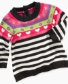 This striped sweater from First Impression makes a warm and fun addition to her wardrobe.