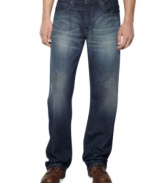 These great looking and comfortably fitted straight leg jeans by Levi's are the perfect complement to your casual look.