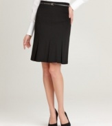 A chic black skirt is a wardrobe essential. Style&co.'s version features a sophisticated peplum of box pleats for textural appeal.